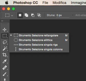 Gli strumenti selezione di Photoshop