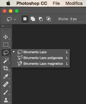Strumento Lazo Photoshop Strumento Lazo Photoshop